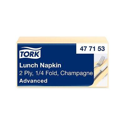 TORK Servietten Lunch Advanced champagner 2-lagig 32,5 x 32,8 cm, 200 St. TORK Servietten Lunch Advanced champagner 2-lagig 32,5 x 32,8 cm, 200 St.
