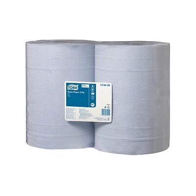 TORK Putztuchrollen Universal 320 2-lagig blau, 1.000 Blätter, 2 Rollen TORK Putztuchrollen Universal 320 2-lagig blau, 1.000 Blätter, 2 Rollen