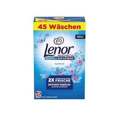 Lenor Aprilfrisch Waschmittel Pulver, 2,475 kg Lenor Aprilfrisch Waschmittel Pulver, 2,475 kg