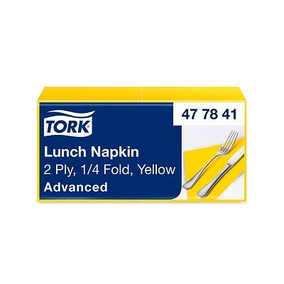 TORK Servietten Lunch Advanced gelb 2-lagig 32,5 x 32,8 cm, 200 St. TORK Servietten Lunch Advanced gelb 2-lagig 32,5 x 32,8 cm, 200 St.