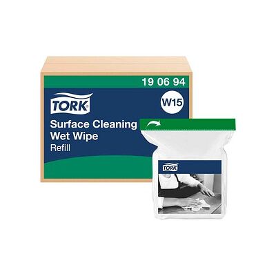 TORK feuchte Reinigungstücher Premium W15 1-lagig weiß, 232 Tücher TORK feuchte Reinigungstücher Premium W15 1-lagig weiß, 232 Tücher