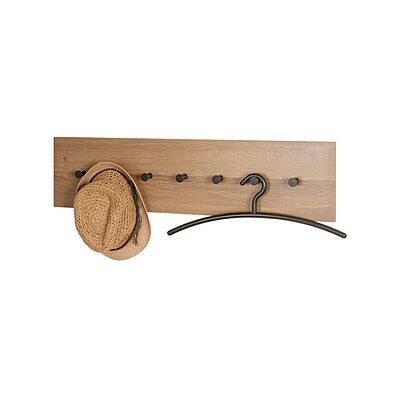 Haku Wandgarderobe - 7 Haken - 89x20cm - Metall & MDF Haku Wandgarderobe - 7 Haken - 89x20cm - Metall & MDF