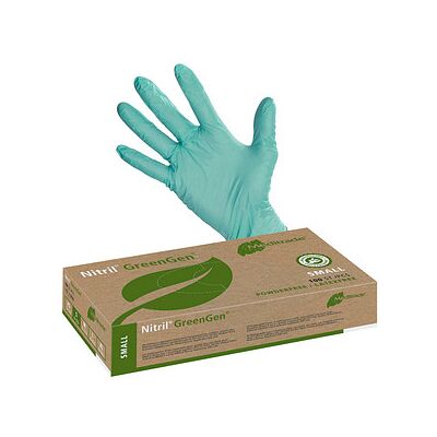 Meditrade® unisex Einmalhandschuhe Nitril® GreenGen® grün Größe S, 100 St. Meditrade® unisex Einmalhandschuhe Nitril® GreenGen® grün Größe S, 100 St.
