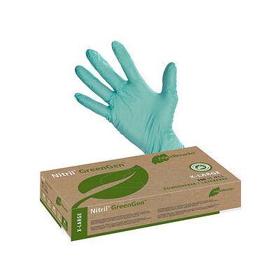 Meditrade® unisex Einmalhandschuhe Nitril® GreenGen® grün Größe XL, 100 St. Meditrade® unisex Einmalhandschuhe Nitril® GreenGen® grün Größe XL, 100 St.