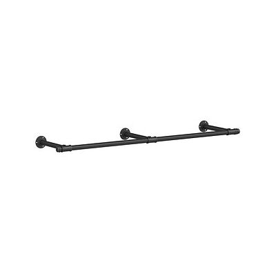 SONGMICS Wandgarderobe schwarz Metall 170,0 x 7,0 cm, 1 St. SONGMICS Wandgarderobe schwarz Metall 170,0 x 7,0 cm, 1 St.