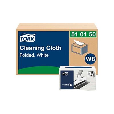TORK trockene Reinigungstücher Premium W8 1-lagig weiß, 440 Tücher TORK trockene Reinigungstücher Premium W8 1-lagig weiß, 440 Tücher