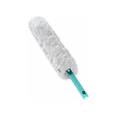 LEIFHEIT Staubwischer SUPERDUSTER XL weiß/türkis Kunststoff 12,0 cm breit LEIFHEIT Staubwischer SUPERDUSTER XL weiß/türkis Kunststoff 12,0 cm breit