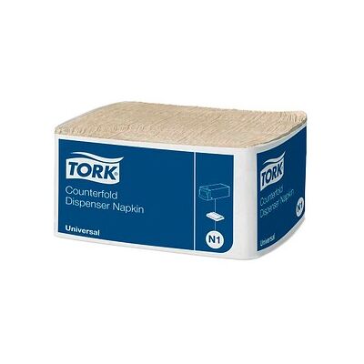 TORK Servietten Counterfold Universal N1 natur 1-lagig 30,0 x 33,0 cm, 7.200 Tücher TORK Servietten Counterfold Universal N1 natur 1-lagig 30,0 x 33,0 cm, 7.200 Tücher