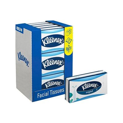 Kleenex® Kosmetiktücherbox 3-lagig weiß, 12x 72 Tücher Kleenex® Kosmetiktücherbox 3-lagig weiß, 12x 72 Tücher