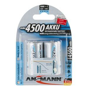 ANSMANN Akkus Ni-MH Baby C 4.500 mAh, 2 St. ANSMANN Akkus Ni-MH Baby C 4.500 mAh, 2 St.