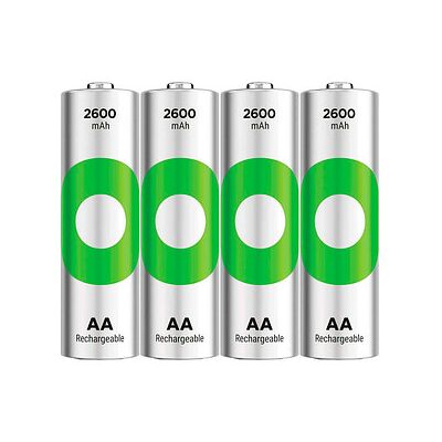 GP Akkus ReCyko+ Ni-MH Mignon AA 2.600 mAh, 4 St. GP Akkus ReCyko+ Ni-MH Mignon AA 2.600 mAh, 4 St.