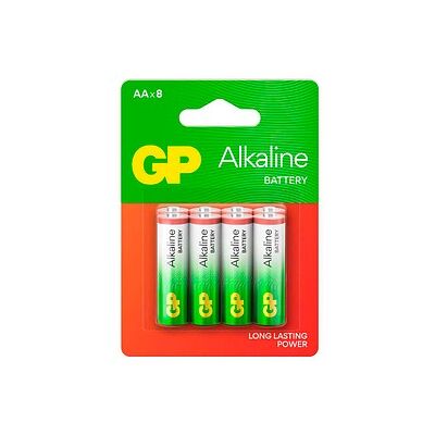 GP Batterien Long Lasting Power Alkaline Mignon AA 1,5 V, 8 St. GP Batterien Long Lasting Power Alkaline Mignon AA 1,5 V, 8 St.