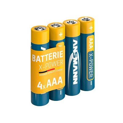 ANSMANN Batterien X-POWER Alkali-Mangan Micro AAA 1,5 V, 4 St. ANSMANN Batterien X-POWER Alkali-Mangan Micro AAA 1,5 V, 4 St.