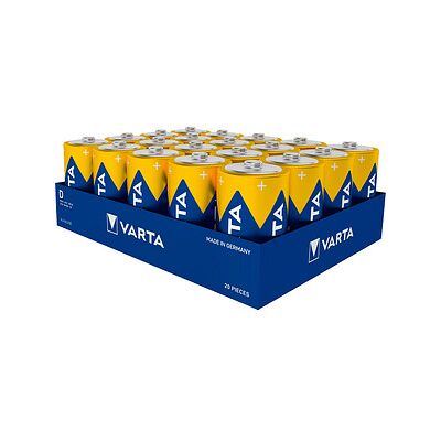 Varta LR20 Alkalibatterie - D Größe - 16500mAh - Hochleistung Varta LR20 Alkalibatterie - D Größe - 16500mAh - Hochleistung