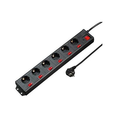 hama 6+1 XL 6-fach Steckdosenleiste mit Überspannungsschutz 1,4 m schwarz hama 6+1 XL 6-fach Steckdosenleiste mit Überspannungsschutz 1,4 m schwarz