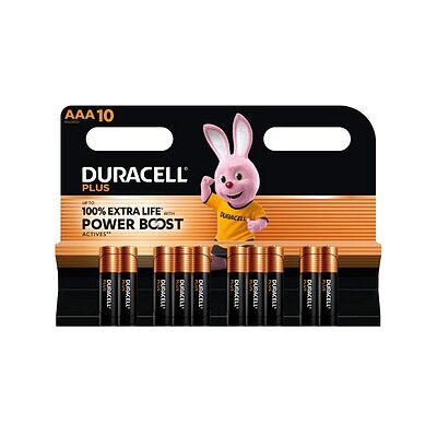 DURACELL Batterien PLUS Alkali-Mangan Micro AAA 1,5 V, 10 St. DURACELL Batterien PLUS Alkali-Mangan Micro AAA 1,5 V, 10 St.