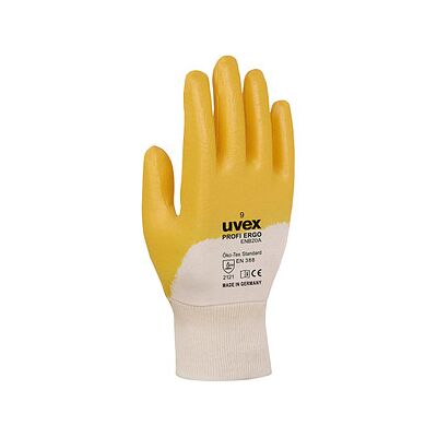 uvex unisex Arbeitshandschuhe profi ergo orange Größe 11, 1 Paar uvex unisex Arbeitshandschuhe profi ergo orange Größe 11, 1 Paar