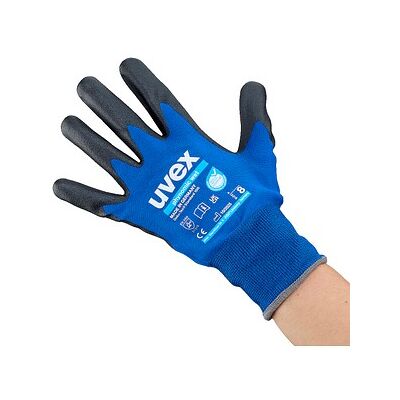 uvex unisex Arbeitshandschuhe phynomic WET blau Größe 8, 1 Paar uvex unisex Arbeitshandschuhe phynomic WET blau Größe 8, 1 Paar