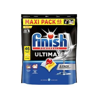 finish POWERBALL ULTIMATE All in 1 Citrus Spülmaschinentabs 46 St., 46 St. finish POWERBALL ULTIMATE All in 1 Citrus Spülmaschinentabs 46 St., 46 St.