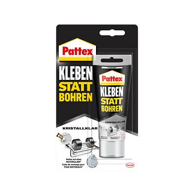Pattex Kleben statt Bohren Kristallklar Montagekleber 90,0 g, 1 St. Pattex Kleben statt Bohren Kristallklar Montagekleber 90,0 g, 1 St.