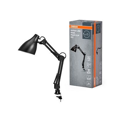OSRAM Office Line Desk Pear Clip E27 LED Schreibtischlampe schwarz 11 W mit Tischklemme OSRAM Office Line Desk Pear Clip E27 LED Schreibtischlampe schwarz 11 W mit Tischklemme