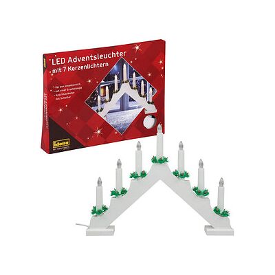 Idena Adventsleuchter LED Dekoleuchte weiß, 1 St. Idena Adventsleuchter LED Dekoleuchte weiß, 1 St.