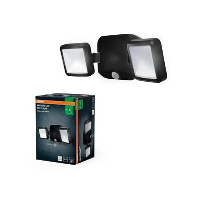 OSRAM LED-Außenleuchte mit Dämmerungssensor und Bewegungsmelder Battery LED Spotlight Double, schwarz 10 W, 1 St. OSRAM LED-Außenleuchte mit Dämmerungssensor und Bewegungsmelder Battery LED Spotlight Double, schwarz 10 W, 1 St.