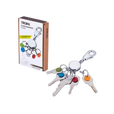 TROIKA® Schlüsselanhänger PATENT/Colour glänzend mehrfarbig TROIKA® Schlüsselanhänger PATENT/Colour glänzend mehrfarbig