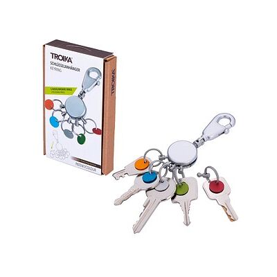 TROIKA® Schlüsselanhänger PATENT/Colour matt mehrfarbig TROIKA® Schlüsselanhänger PATENT/Colour matt mehrfarbig