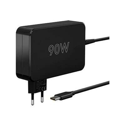 goobay Ladekabel mit Adapter schwarz, Kabellänge: 1,8 m, 90 Watt goobay Ladekabel mit Adapter schwarz, Kabellänge: 1,8 m, 90 Watt