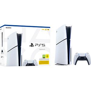 SONY PlayStation 5 Slim Disc Edition Spielkonsole weiß weiß/schwarz