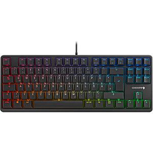 CHERRY G80-3000N RGB TKL Tastatur kabelgebunden schwarz schwarz