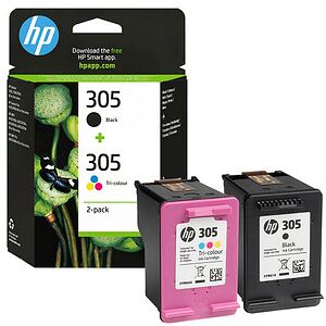 HP 305 (6ZD17AE) schwarz, color Druckerpatronen, 2er-Set schwarz, color