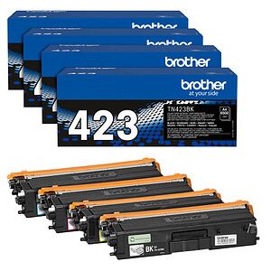 Brother TN-423BK/C/M/Y Toner-Set - Laserdrucker Kartuschen Brother TN-423BK/C/M/Y Toner-Set - Laserdrucker Kartuschen