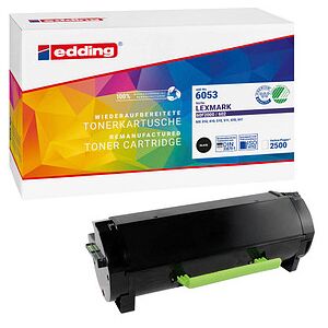 edding EDD-6053 Schwarzer Toner kompatibel mit Lexmark 60F2000 - Toner edding EDD-6053 Schwarzer Toner kompatibel mit Lexmark 60F2000 - Toner