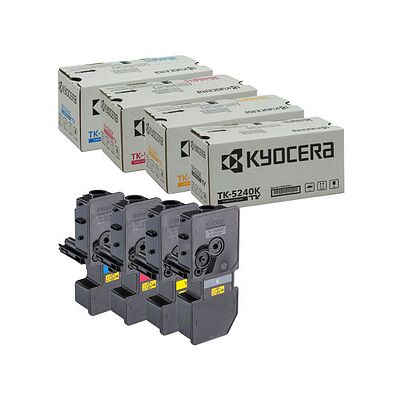 Kyocera TK-5240K/C/M/Y Toner-Set - Zuverlässig, Hochkapazität Kyocera TK-5240K/C/M/Y Toner-Set - Zuverlässig, Hochkapazität