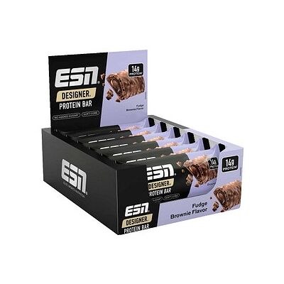 ESN® Designer Bar Fudge Brownie 31 % Proteinriegel 12x 45,0 g, 12 St. ESN® Designer Bar Fudge Brownie 31 % Proteinriegel 12x 45,0 g, 12 St.