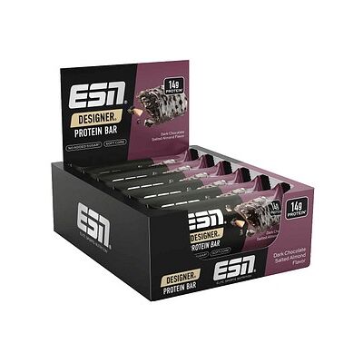 ESN® Designer Bar Dark Chocolate Salted Almond 31 % Proteinriegel 12x 45,0 g, 1 St. ESN® Designer Bar Dark Chocolate Salted Almond 31 % Proteinriegel 12x 45,0 g, 1 St.