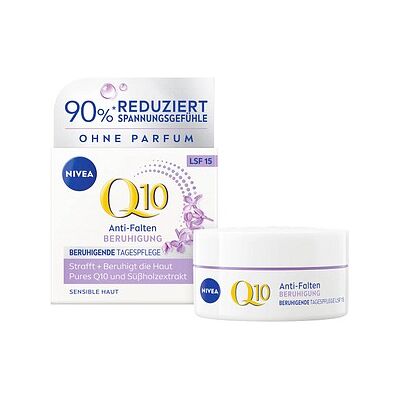 NIVEA Q10 Anti-Falten BERUHIGUNG LSF 15 Gesichtscreme 50,0 ml NIVEA Q10 Anti-Falten BERUHIGUNG LSF 15 Gesichtscreme 50,0 ml