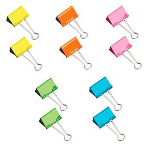 RAPESCO® Foldbackklammern farbsortiert 41,0 mm, 10 St. RAPESCO® Foldbackklammern farbsortiert 41,0 mm, 10 St.