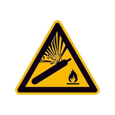 SafetyMarking® Warnaufkleber "Warnung vor Gasflaschen" dreieckig 10,0 x 10,0 cm, 1 St. SafetyMarking® Warnaufkleber "Warnung vor Gasflaschen" dreieckig 10,0 x 10,0 cm, 1 St.