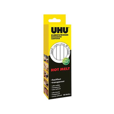 UHU Heißklebesticks HOT MELT transparent, 10 St. UHU Heißklebesticks HOT MELT transparent, 10 St.