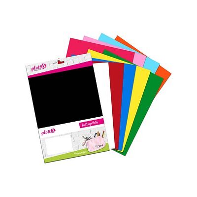 plottiX PremiumFlex Bügelfolie farbsortiert Flex-Folie 20,0 x 30,0 cm, 10 St. plottiX PremiumFlex Bügelfolie farbsortiert Flex-Folie 20,0 x 30,0 cm, 10 St.