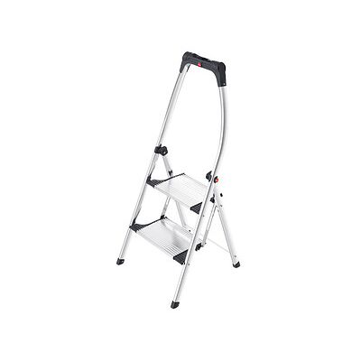 Hailo Klapptritt K100 TopLine silber 2 Stufen, H: 120,0 cm Hailo Klapptritt K100 TopLine silber 2 Stufen, H: 120,0 cm