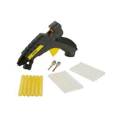STANLEY GR100 DualMelt Pro Heißklebepistole-Set grau, schwarz, gelb, 1 Set STANLEY GR100 DualMelt Pro Heißklebepistole-Set grau, schwarz, gelb, 1 Set