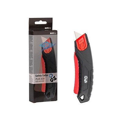 WEDO Cuttermesser Safety Plus Kunststoff schwarz 19,0 mm, 1 St. WEDO Cuttermesser Safety Plus Kunststoff schwarz 19,0 mm, 1 St.