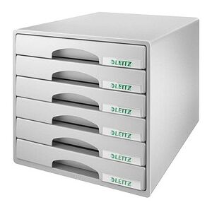 LEITZ Schubladenbox Plus grau 52120085, DIN A4 mit 6 Schubladen, 1 St. LEITZ Schubladenbox Plus grau 52120085, DIN A4 mit 6 Schubladen, 1 St.