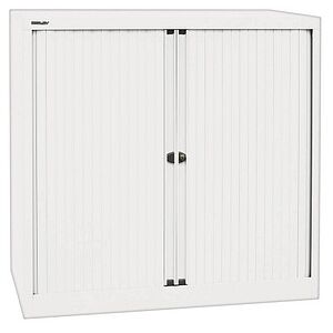BISLEY Rollladenschrank verkehrsweiß 2 Fachböden 100,0 x 43,0 x 103,0 cm BISLEY Rollladenschrank verkehrsweiß 2 Fachböden 100,0 x 43,0 x 103,0 cm