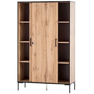 MÖBELPARTNER Schiebetürenschrank 2000, 701724 landhaus-eiche 6 Fachböden 100,0 x 41,0 x 163,8 cm MÖBELPARTNER Schiebetürenschrank 2000, 701724 landhaus-eiche 6 Fachböden 100,0 x 41,0 x 163,8 cm