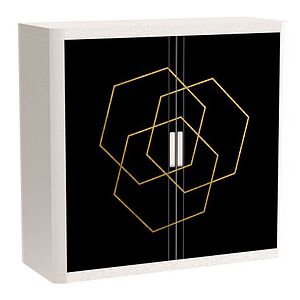 PAPERFLOW easyOffice Classic Chic Rollladenschrank 61408 2 Fachböden 110,0 x 41,5 x 104,0 cm PAPERFLOW easyOffice Classic Chic Rollladenschrank 61408 2 Fachböden 110,0 x 41,5 x 104,0 cm